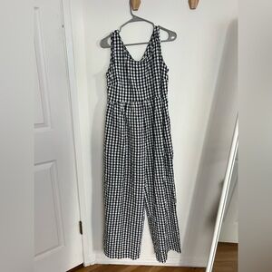 Lucy & Yak Black and White Checkered jumpsuit